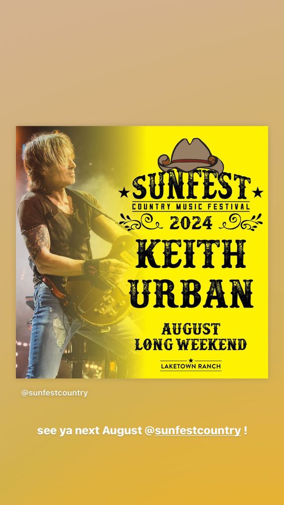 Keith Urban shared some big news with fans about his future show next year