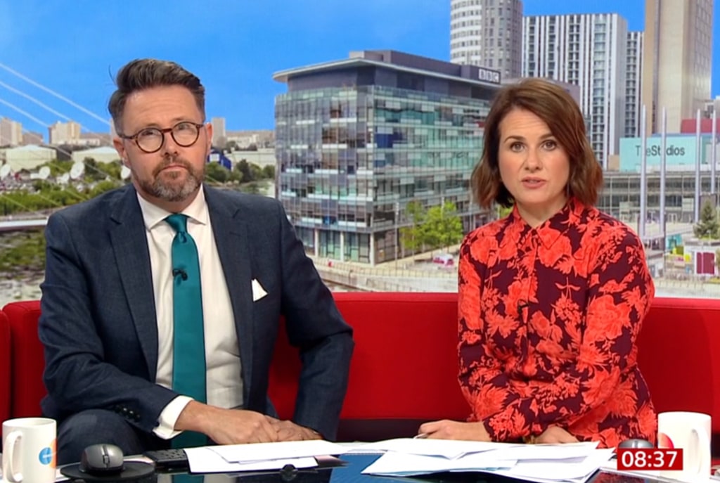 Jon Kay and Nina Warhurst on BBC Breakfast