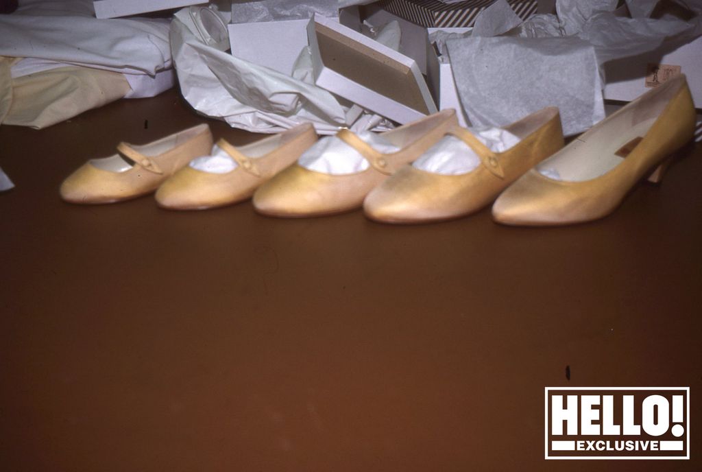 Princess Diana's bridesmaids' shoes