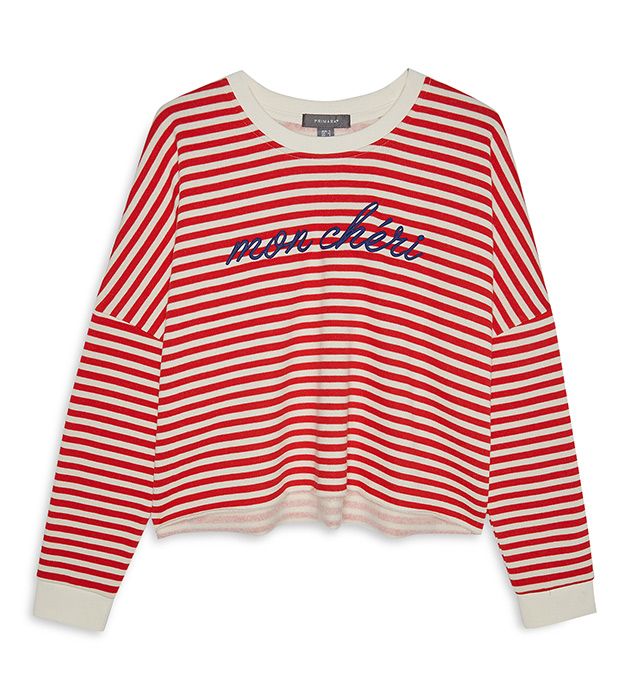 Red and white striped t 2024 shirt primark