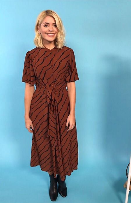 Holly Willoughby reveals striped suit from her M&S spring edit