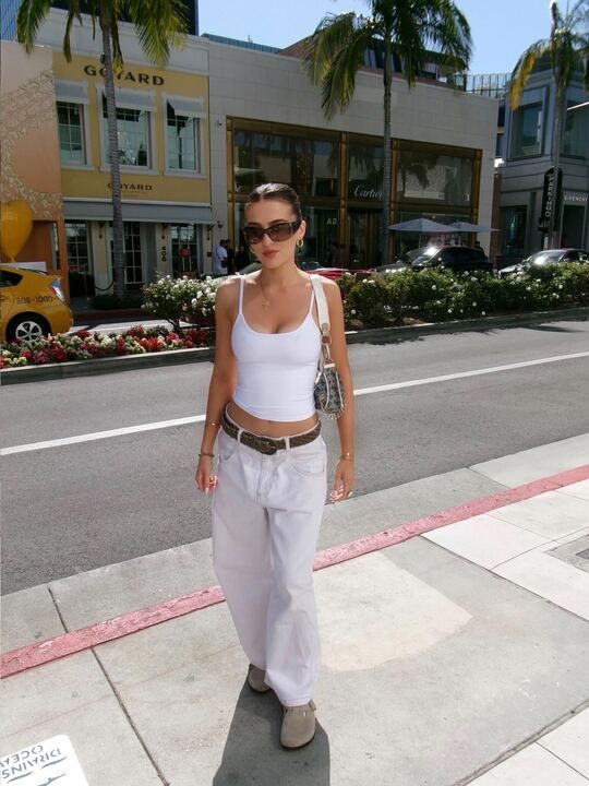 Maria wearing Birkenstock Clogs 
