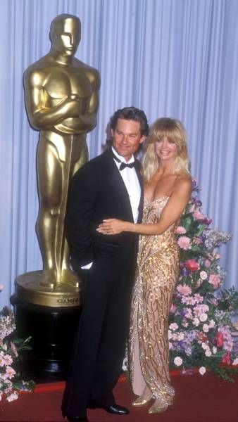 Goldie Hawn and Kurt Russell at the 1989 Oscars