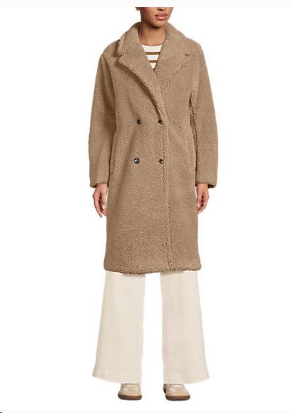 Lands' End teddy coat
