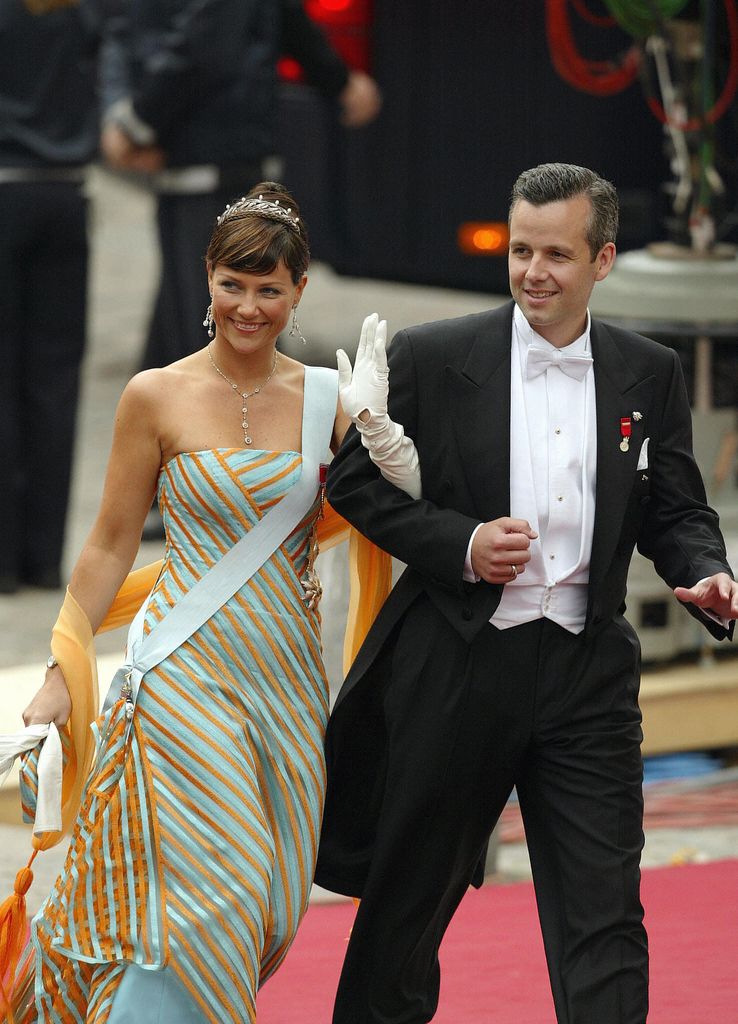 Princess Martha Louise with Ari Behn at a wedding