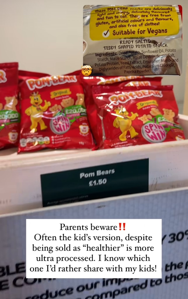 The Gut Health Doctor warned that many children's snacks are highly processed