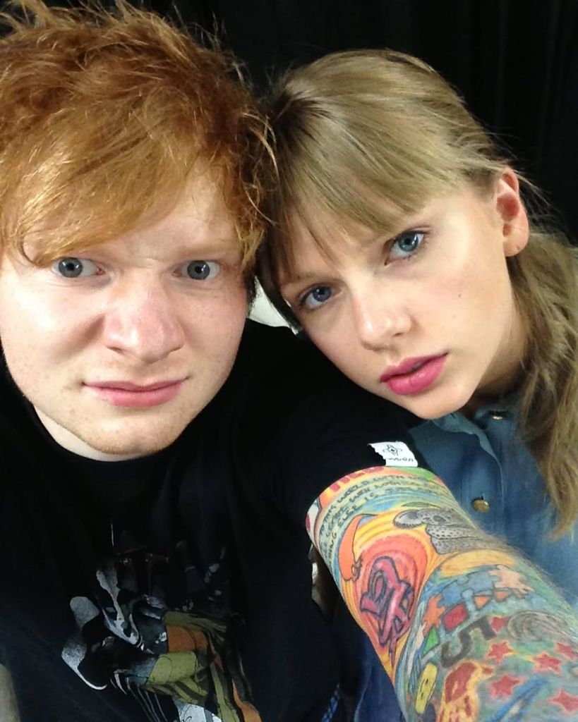 Ed Sheeran and Taylor Swift take a selfie around 2013