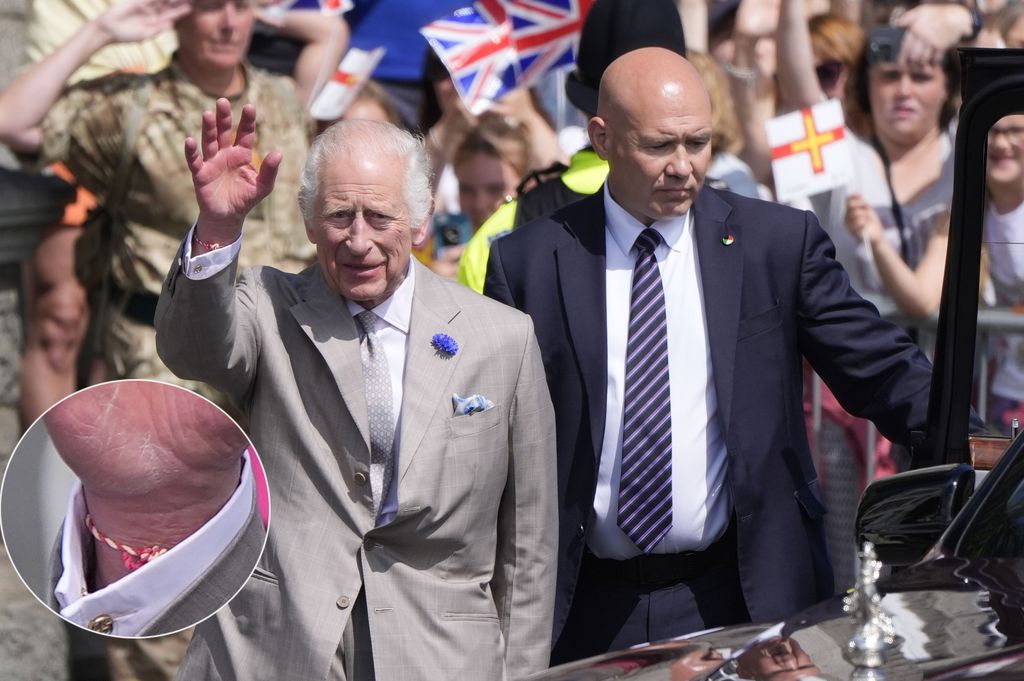The friendship bracelet could be a present from his granddaughter Princess Charlotte