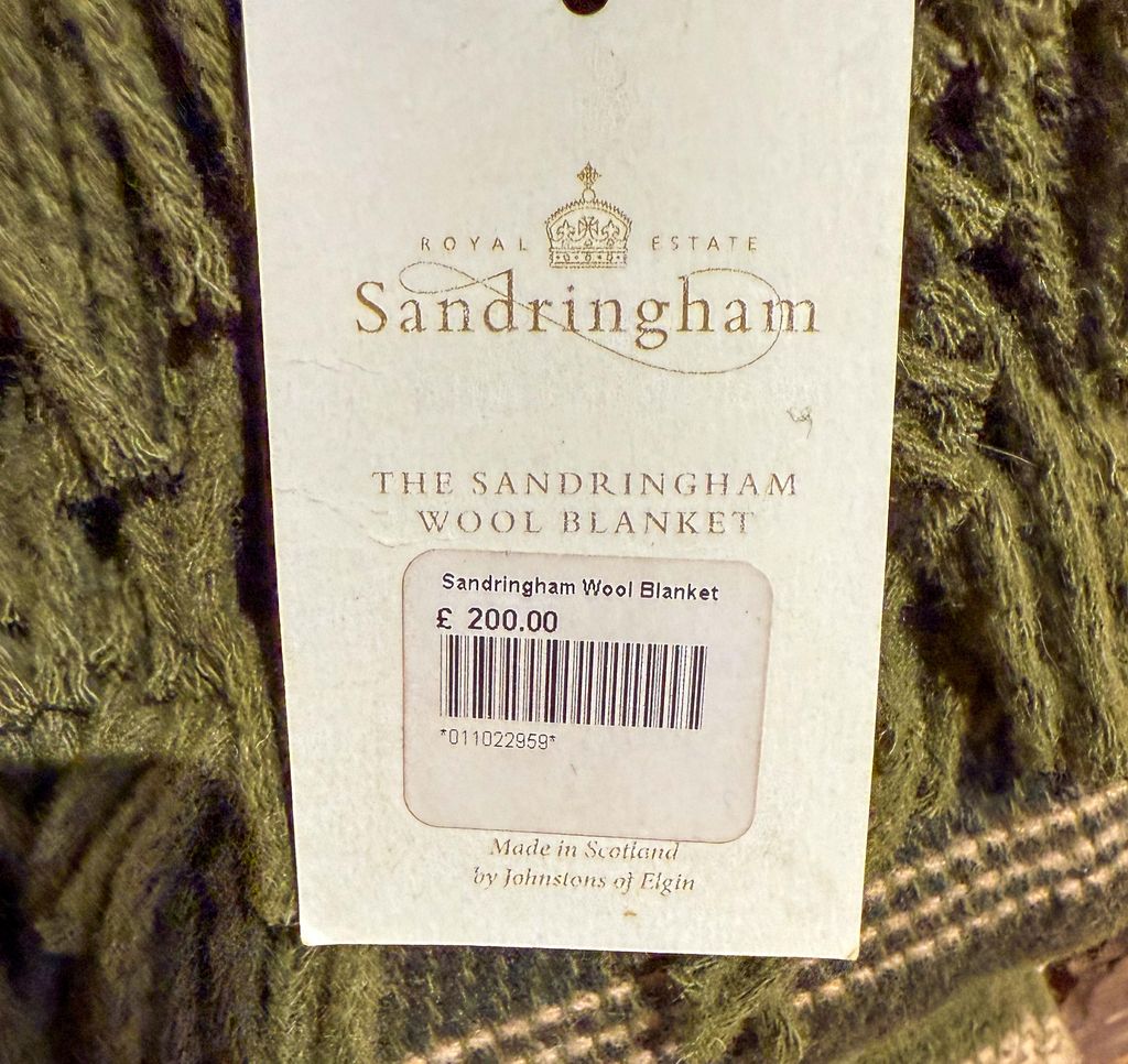 The luxury blankets are retailing for £200 each