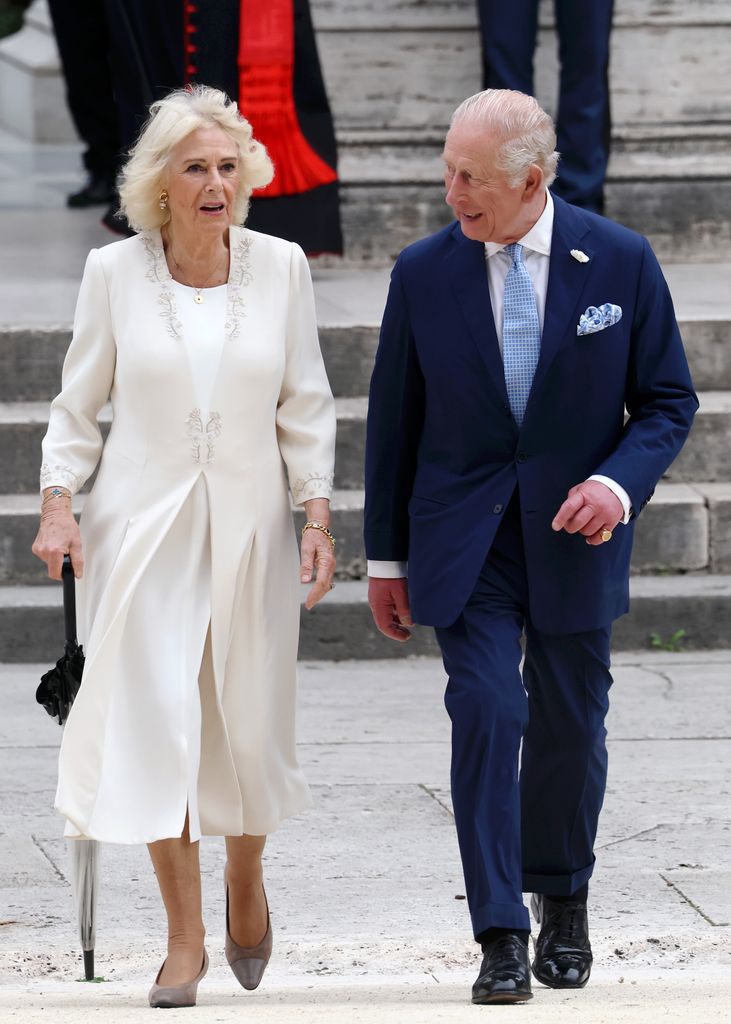 King Charles III And Queen Camilla State Visit To The Holy See - Day Two