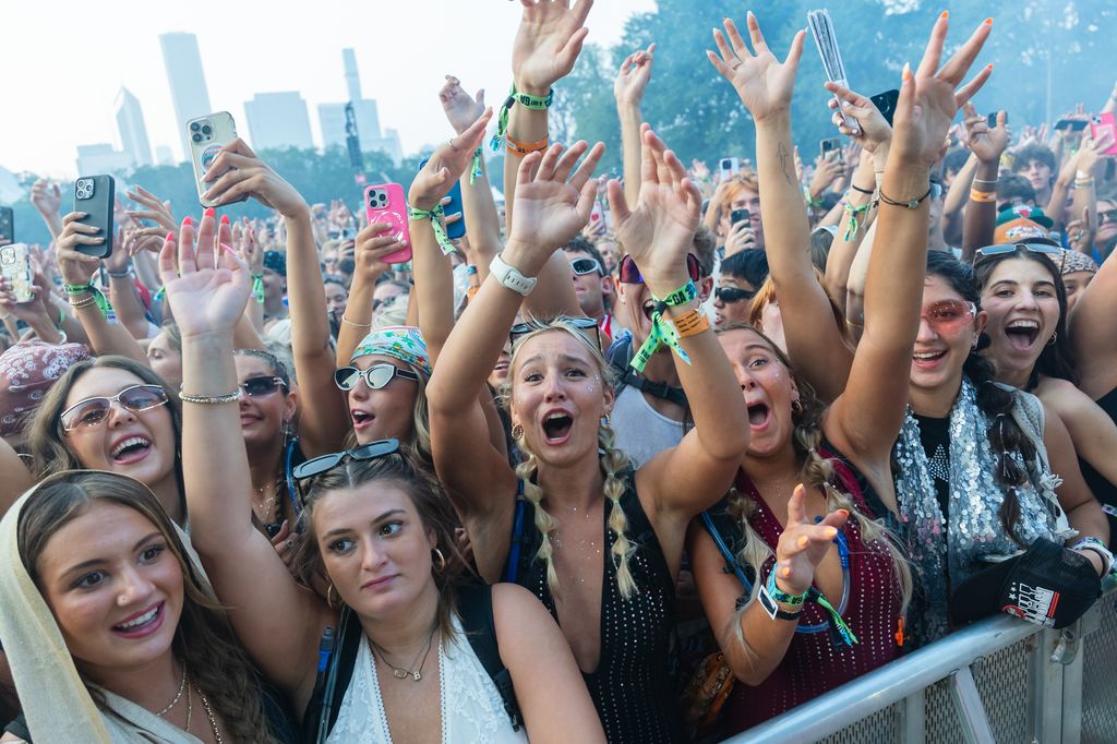Vue générale de l'atmosphère pendant Lollapalooza à Grant Park le 31 juillet 2025 à Chicago, Illinois. (Photo de Michael Hickey / Getty Images)