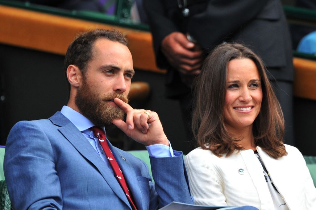 Pippa e James Middleton em Wimbledon em 2014