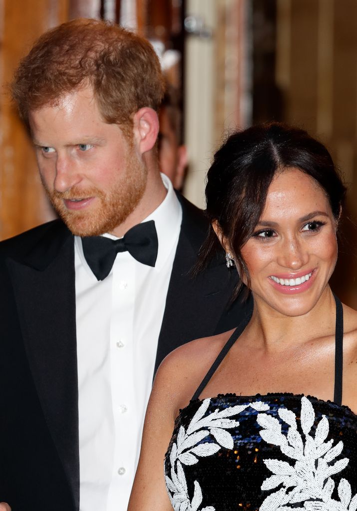 Meghan, Duchess of Sussex and Prince Harry, Duke of Sussex attend The Royal Variety Performance 2018 at the London Palladium on November 19, 2018 in London, England. (Photo by Max Mumby/Indigo/Getty Images)