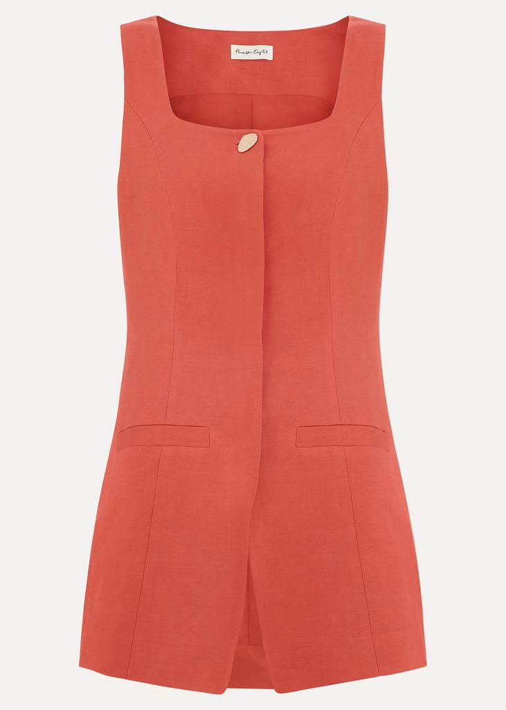 Lottie Waistcoat IN ORANGE
