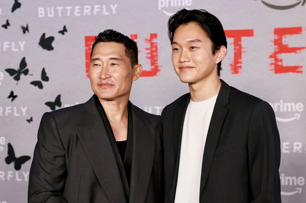 Daniel Dae Kim and Jackson Kim attend Prime Video's "Butterfly" New York Premiere at Regal Union Square on August 05, 2025