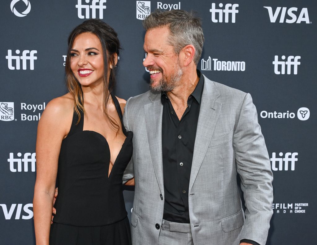 Matt Damon and Luciana Barroso