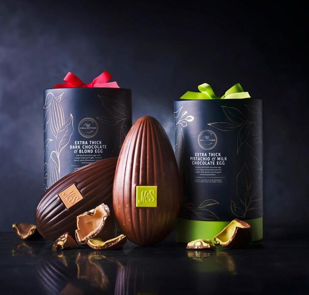 M&S Collection Extra Thick Pistachio & Milk Chocolate Egg