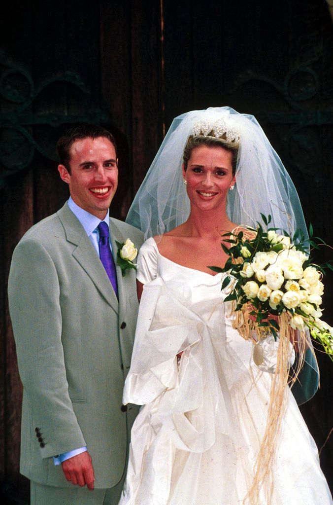 Gareth Southgate and Alison Bird on their wedding day