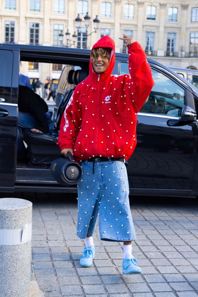 Jaden Smith stops by a MSFTS hangout at Place VendÃ´me in Paris, where he promotes his brand and lifestyle, meets with fans, and spends time with friends