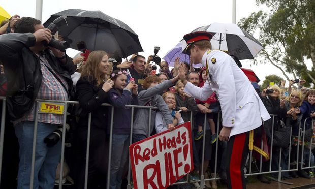 Ethan Toscan spent two hours making the sign for Prince Harry 