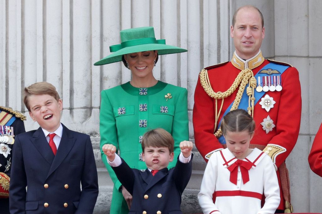 Prince Louis enjoying the RAF display at Trooping the Colour