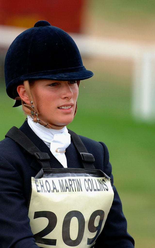 Zara Phillips in 2005 in horseriding gear