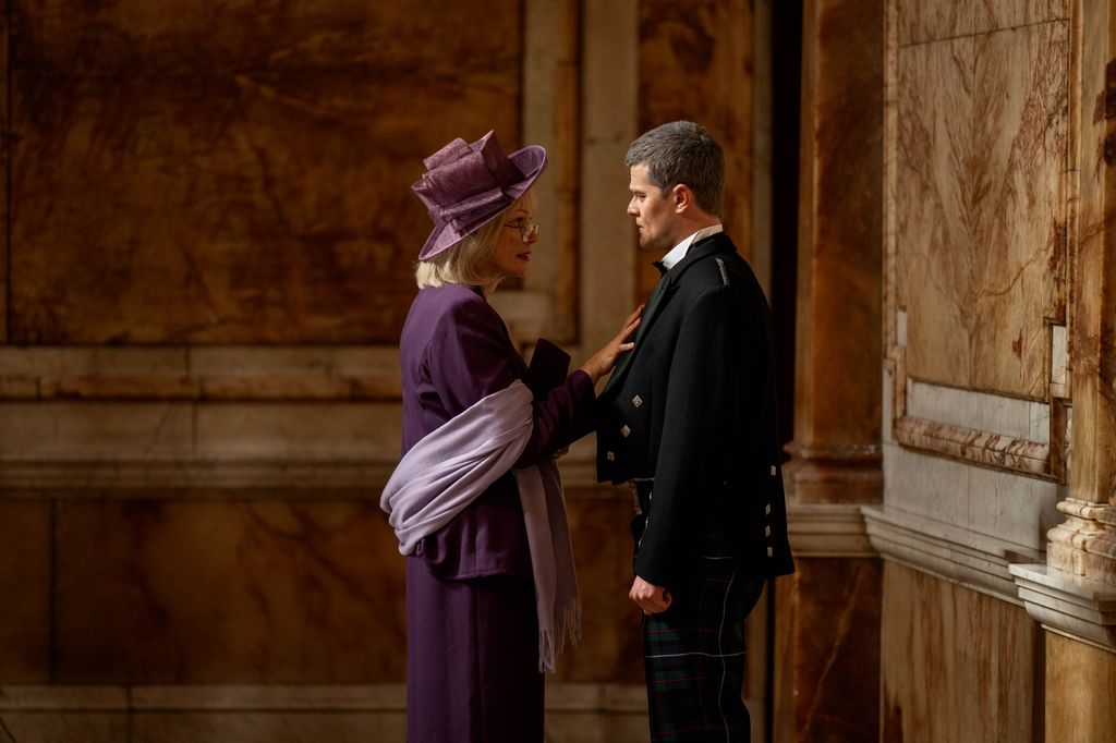 John Davidson receiving MBE in film I Swear