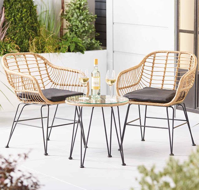 PSA Aldi’s rattan garden furniture is back in stock and shoppers are snapping it up HELLO!