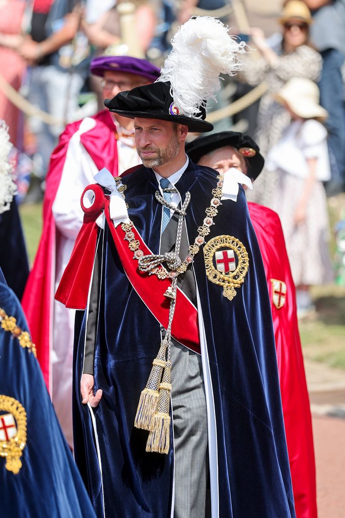 Prince William attends the Order of the Garter service at St. George's Chapel