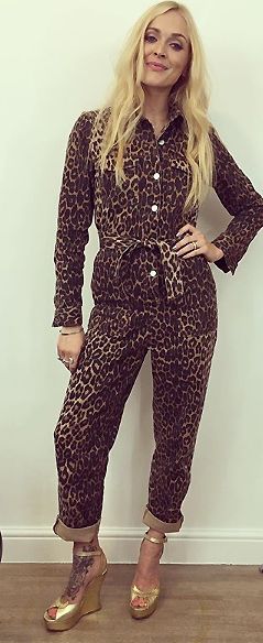 fearne cotton leopard print jumpsuit