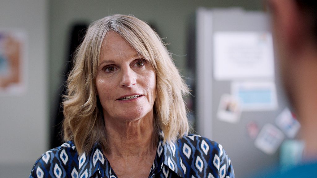 Gwyneth Strong in a still image from Casualty