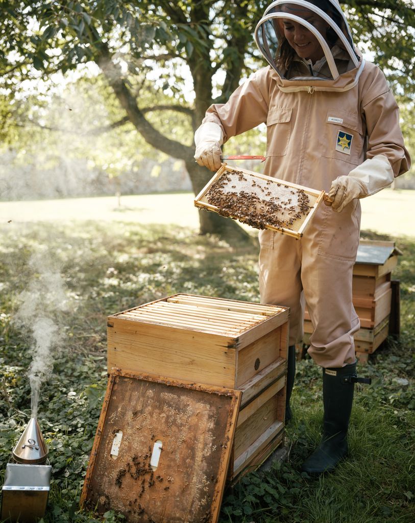 princess of wales wearing beekeeping outfit world bee day