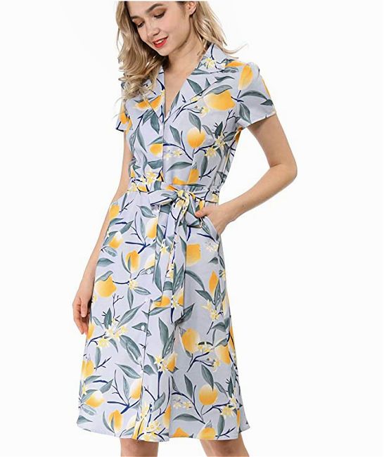 meghan markle lemon print dress on amazon