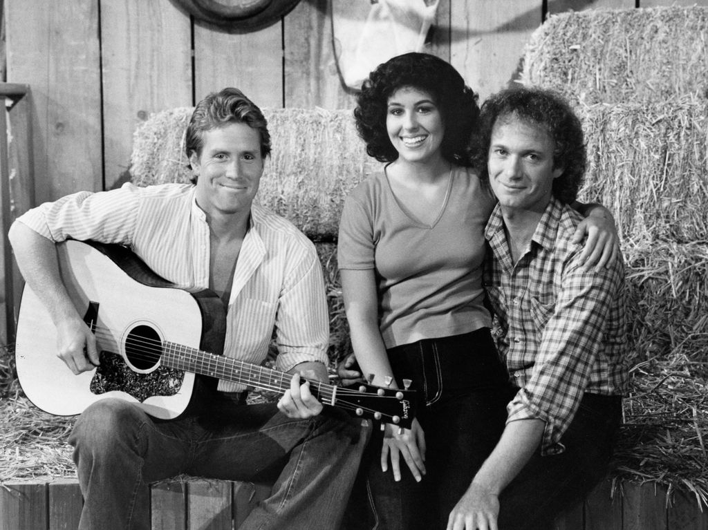 Rick Moses, Genie Francis and Anthony Geary in a advertising shot from General Hospital in 1980