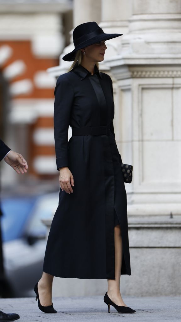 Lady Gabriella Windsor arriving at Westminster Cathedral ahead of Duchess of Kent's funeral