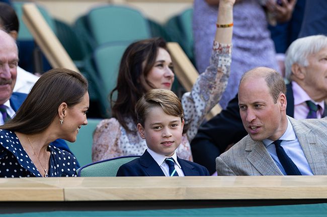 Prince George sits between Kate and William at Wimbledon final