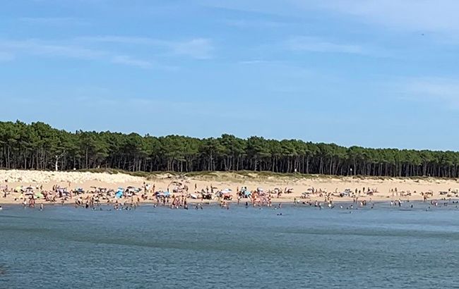 The beach at La Palmyre in France