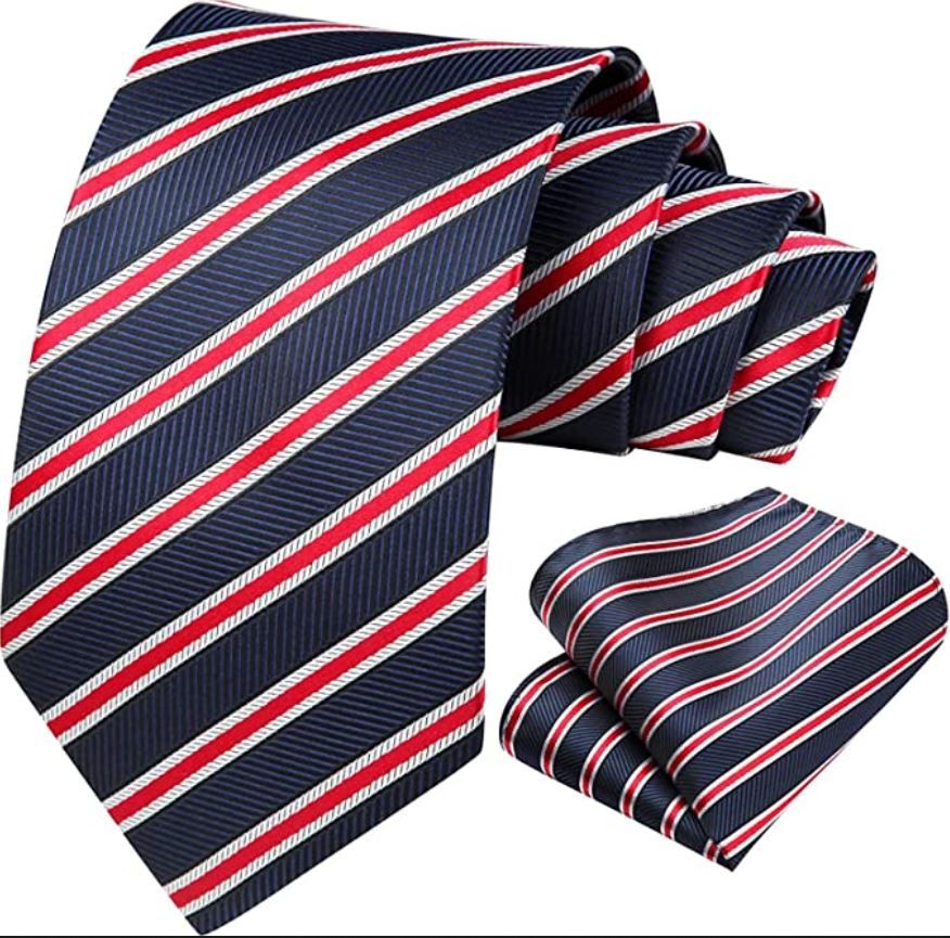 white red and blue coronation tie 
