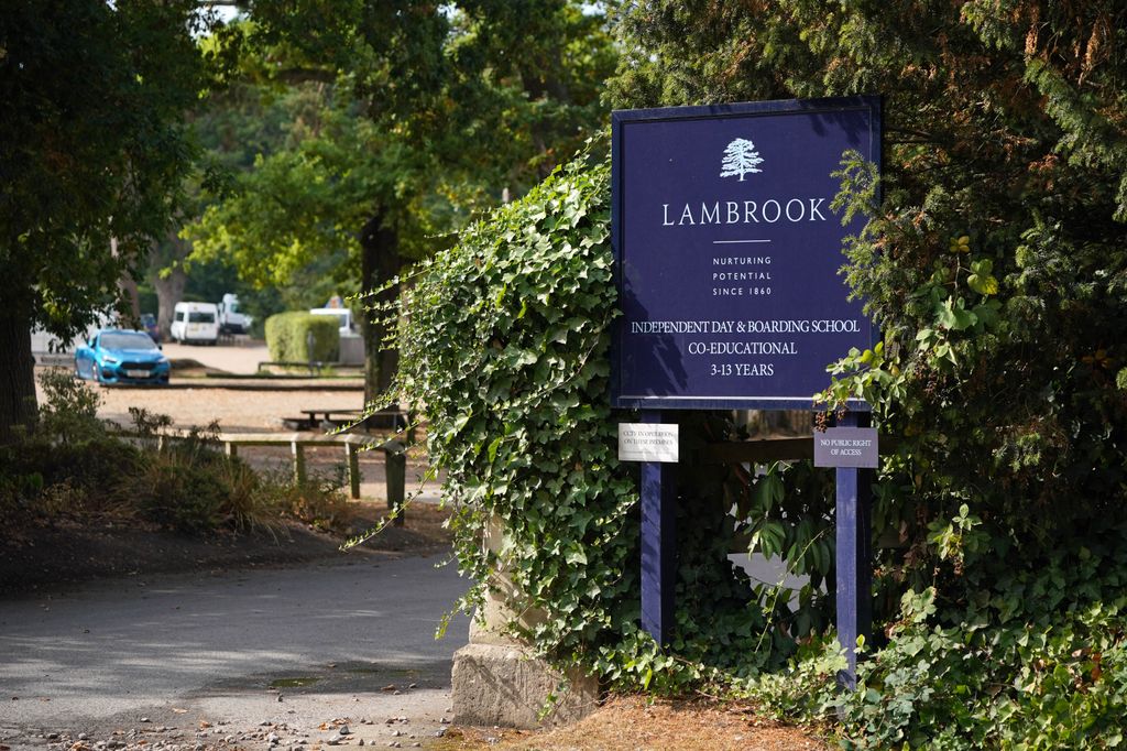 Lambrook School sign