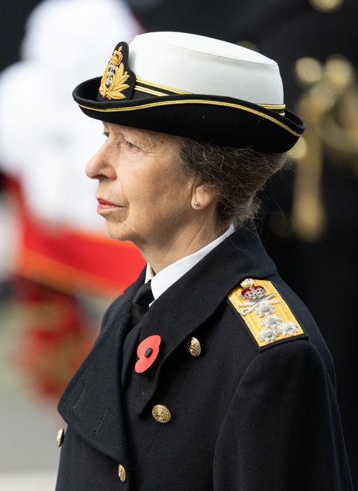 Princess Anne in military attire