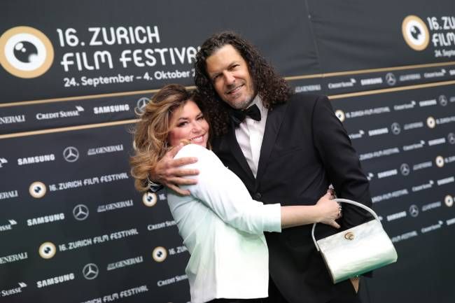 Shania Twian and her husband Frederic Thiebaud