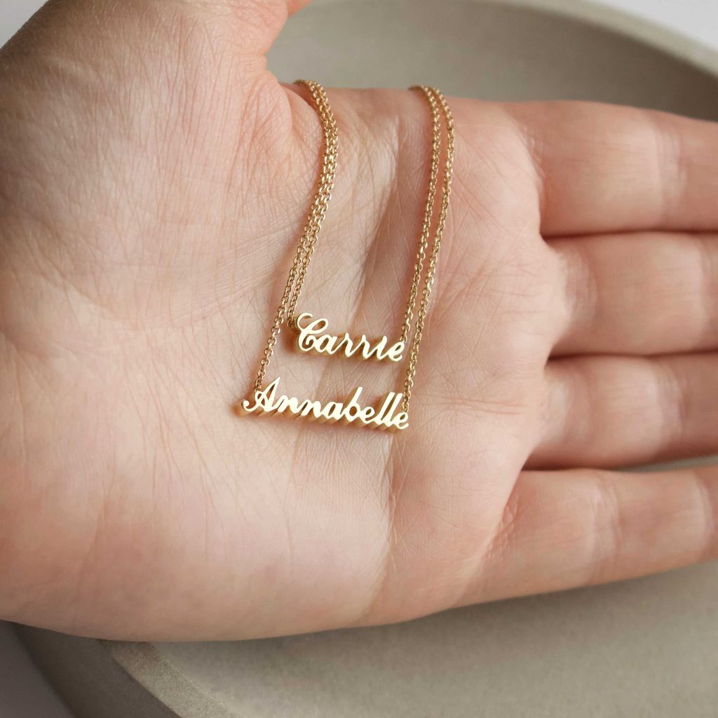 Carrie Elizabeth Name Plate Necklace
