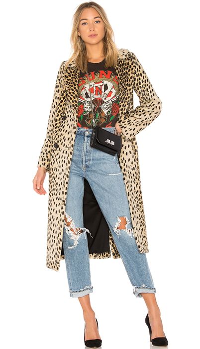 leopard print coat revolve