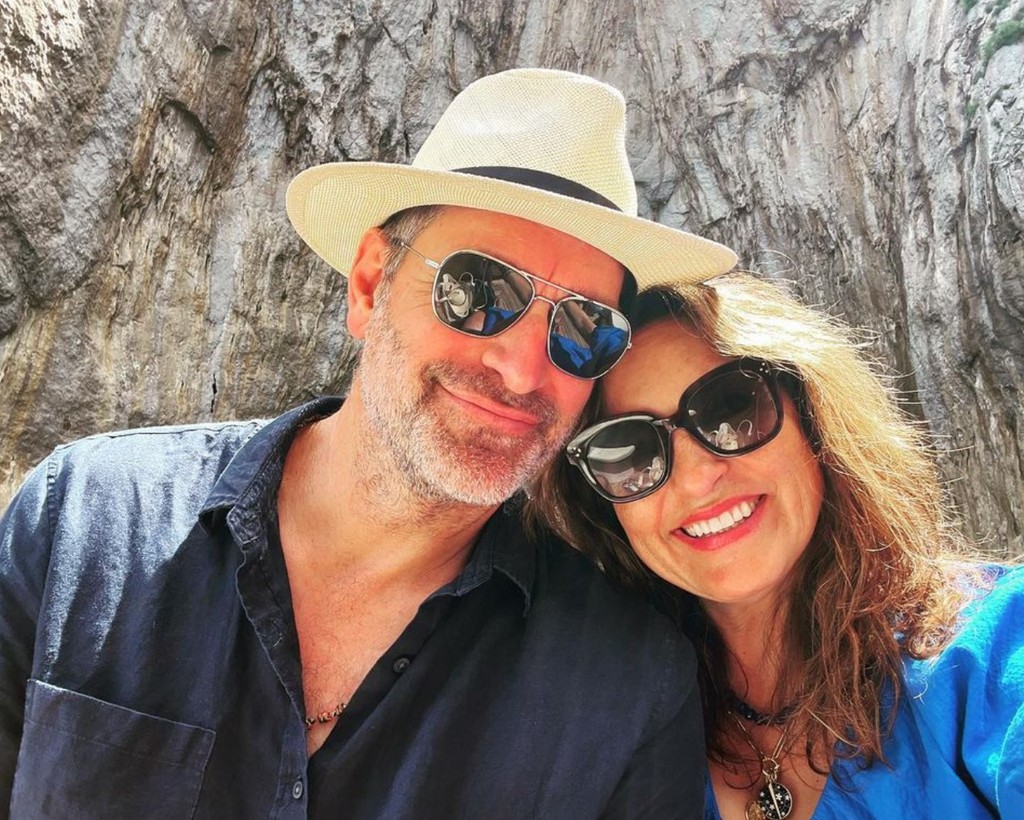 Photo shared by Mariska Hargitay on Instagram June 2023 with her husband Peter Hermann while on vacation in Capri, Italy