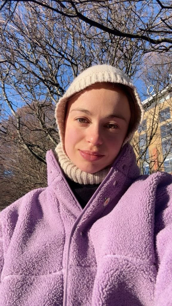 Amelia Windsor rugs up from the cold in photo posted to Instagram Stories