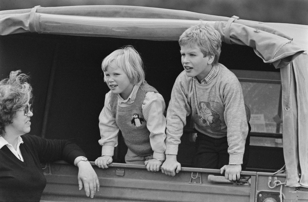 Zara And Peter Phillips at Windsor Horse Trials, UK, 27th May 1985
