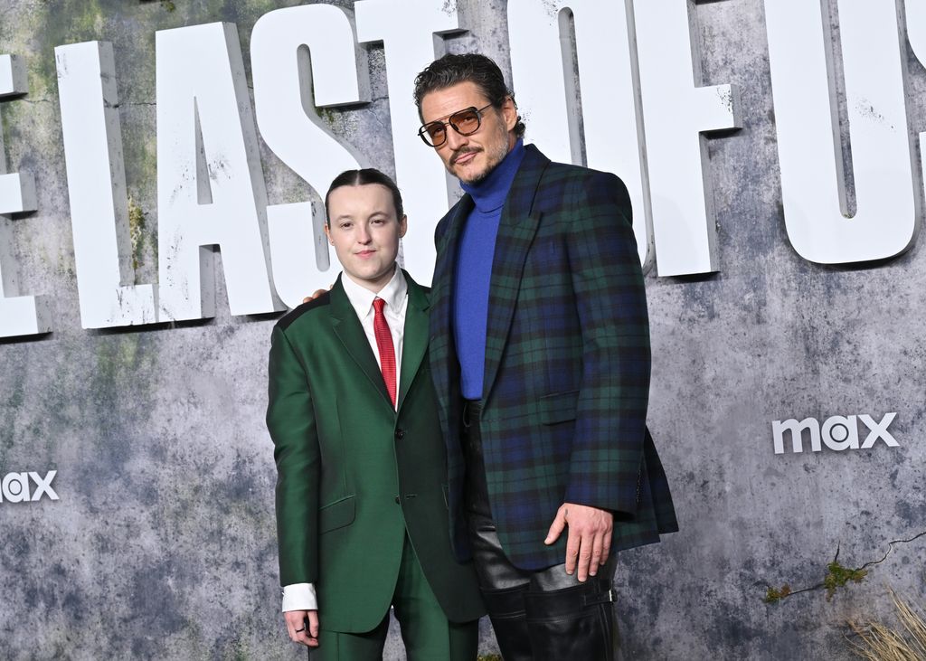 Bella Ramsey and Pedro Pascal attend the Los Angeles Premiere of HBO Original Series "The Last of Us" Season 2 at TCL Chinese Theater on March 24, 2025 in Hollywood, California