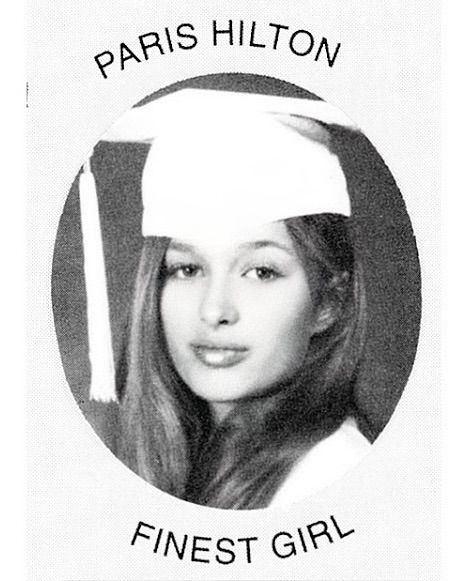 Paris Hilton posted throwback photos from her school days