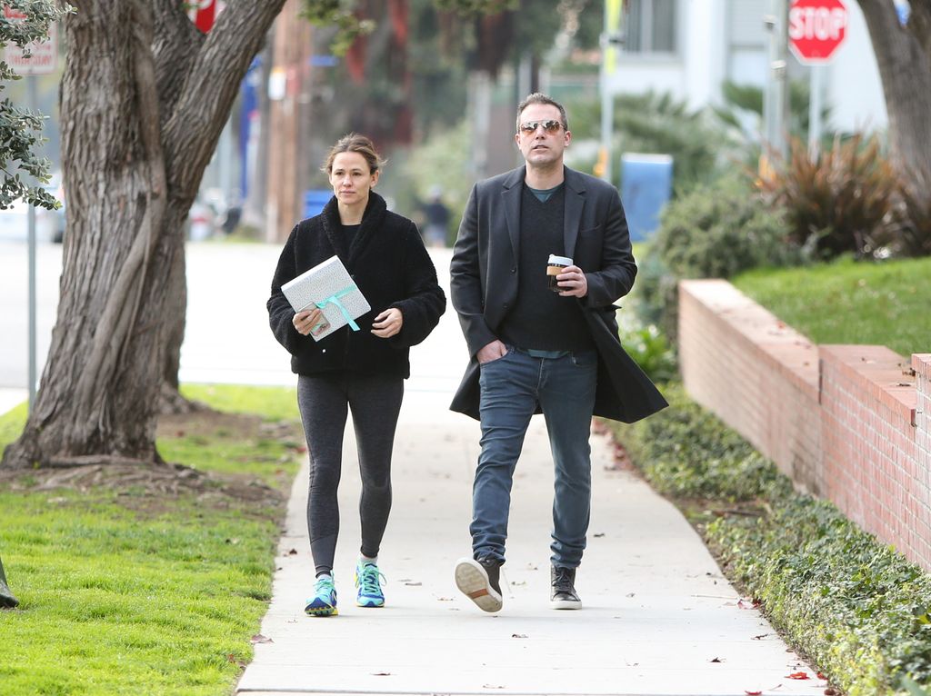 Jennifer Garner and Ben Affleck are seen on February 27, 2019 in Los Angeles, California