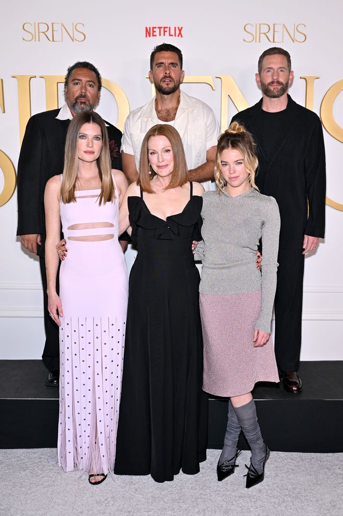 The cast attend the Netflix Premiere of Sirens 